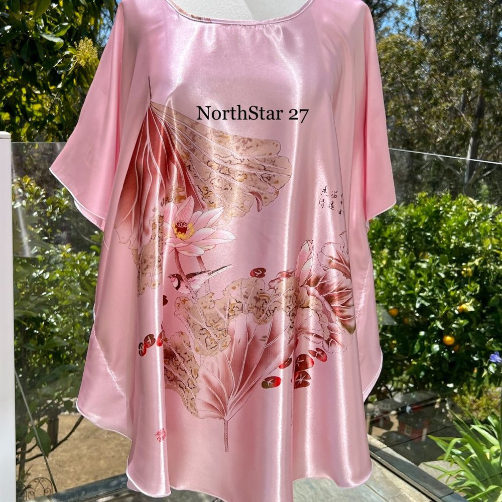 Women Plus Size Bat Wings Kaftan Lounge Dress